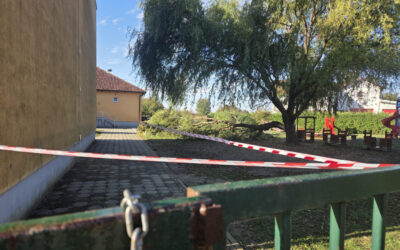 Obavijest o privremenoj zabrani korištenja školskog igrališta u Sigetcu zbog sigurnosne opasnosti
